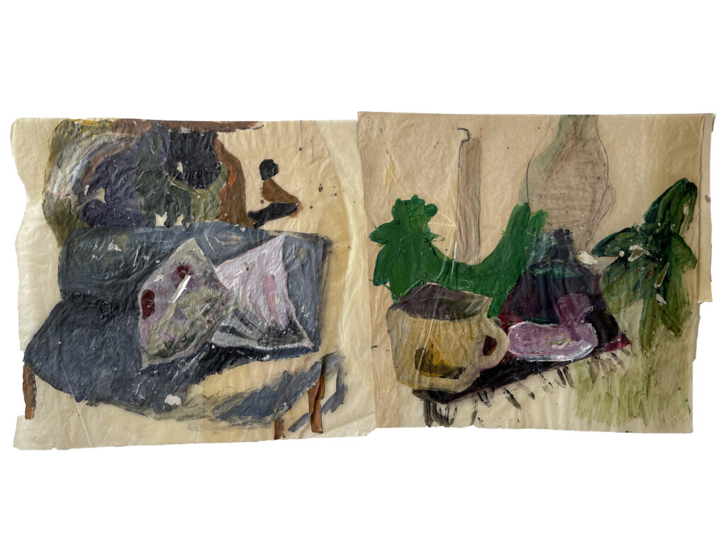 Untitled | 45x90 cm | oil color on paper | 2021