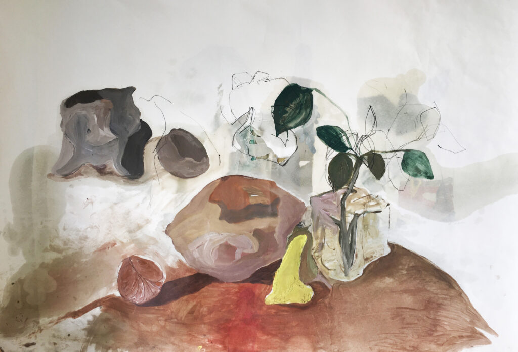 Untitled | 100x150 cm | oil color on paper | 2021