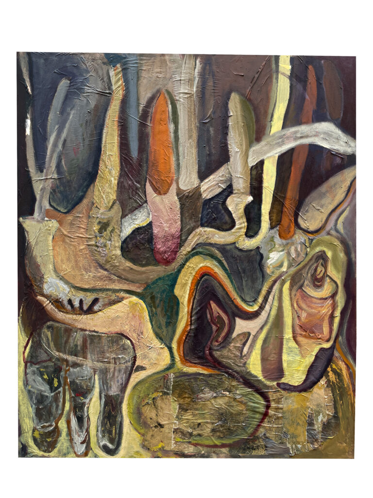 Candles | 34x45 cm | Collage and oil color on canvas| 2022