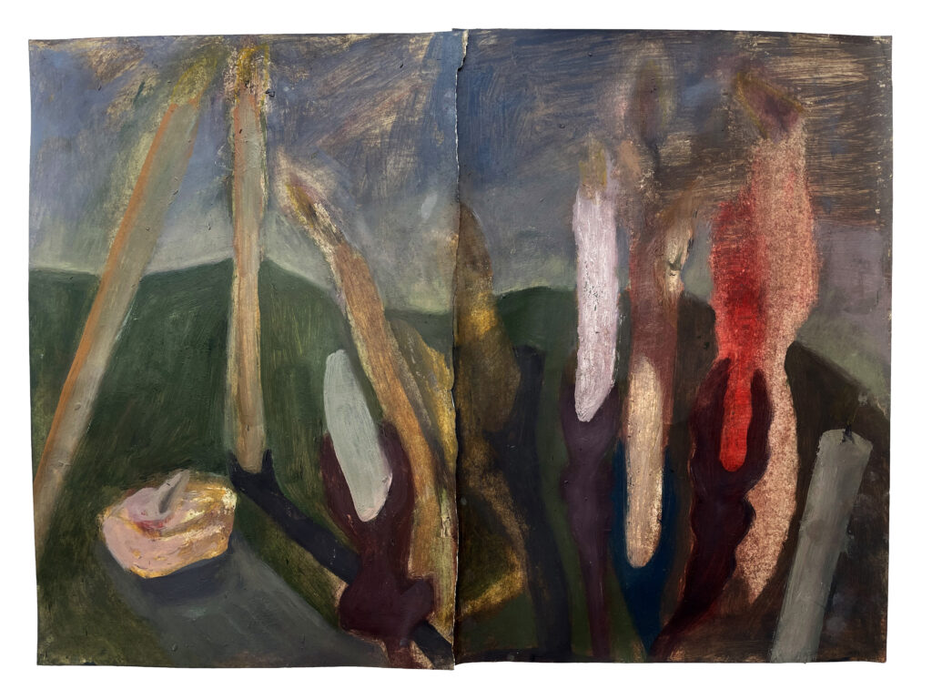 Candles | 34x45 cm | oil color on paper | 2022