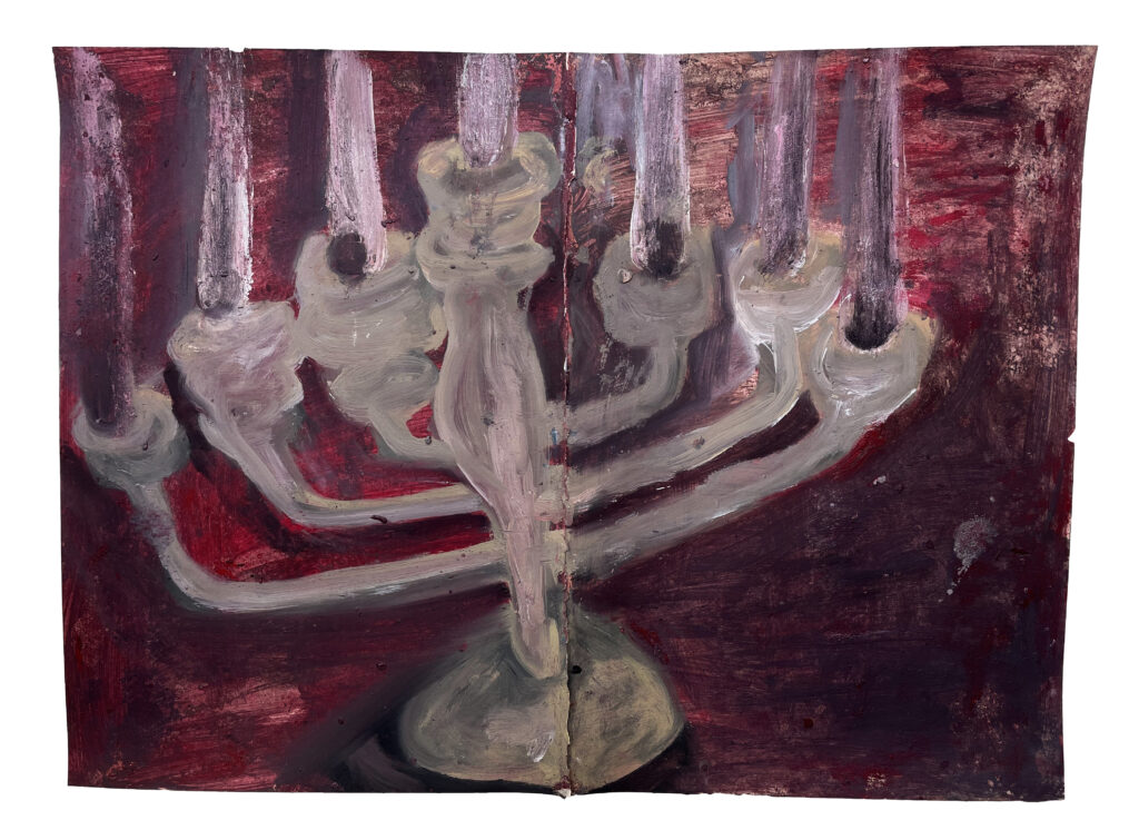 Candles | 34x45 cm | oil color on paper | 2022