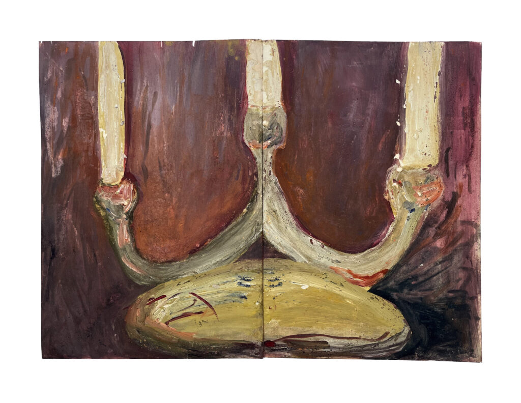Candles | 34x45 cm | oil color on paper | 2022