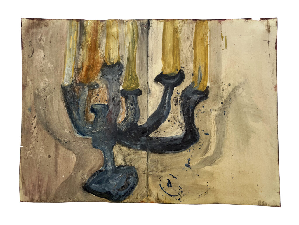Candles | 34x45 cm | oil color on paper | 2022